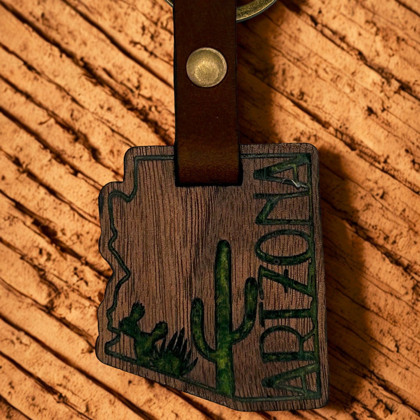 Wood & Epoxy Keychain